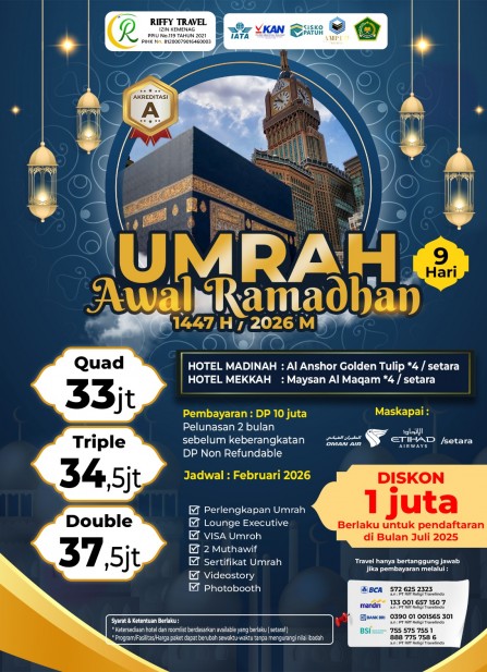 UMRAH AWAL RAMADHAN 9 HARI